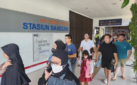 Libur Panjang 17 Agustus, 89 Ribu Penumpang Padati Kereta Api di Daop 2 Bandung
