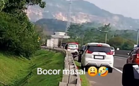 Aneh! 10 Mobil Ban Bocor Serentak di Tol Cipularang, Kok Bisa?