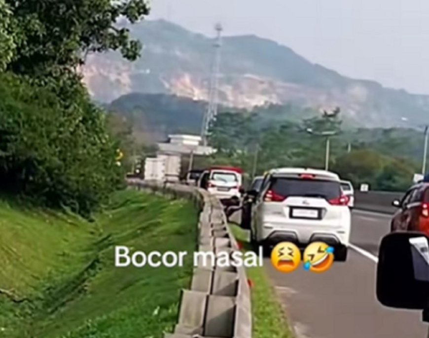 Aneh! 10 Mobil Ban Bocor Serentak di Tol Cipularang, Kok Bisa?