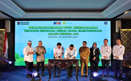 Era Baru Kereta Listrik Nasional, PLN Resmi Kolaborasi Elektrifikasi Tanpa APBN, Percepat Target NZE 2060