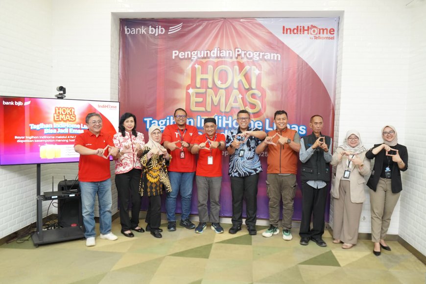 Telkomsel dan bank bjb Apresiasi Pelanggan Setia: Program HOKI Emas Hadirkan Total Hadiah 47 Gram Logam Mulia
