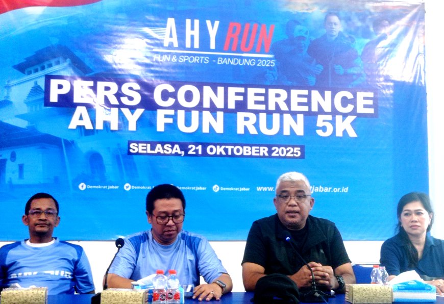AHY Run 2025: Demokrat Incar Hati Pemilih Lewat UMKM dan Gerakan Pangan Murah di Bandung