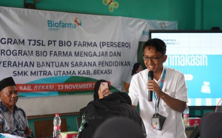 Bio Farma Mengajar, BUMN Lifescience Hadir di Bekasi Cetak Generasi Vokasi Melek Kesehatan