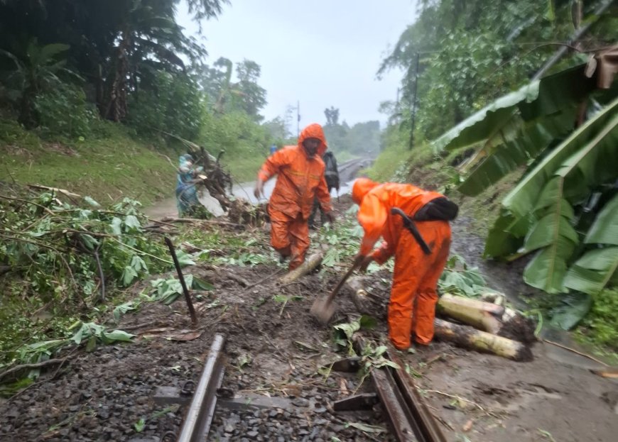 KAI Daop 2 Bandung Sigap Tangani Gangguan Jalur Rel Akibat Hujan Deras di Purwakarta