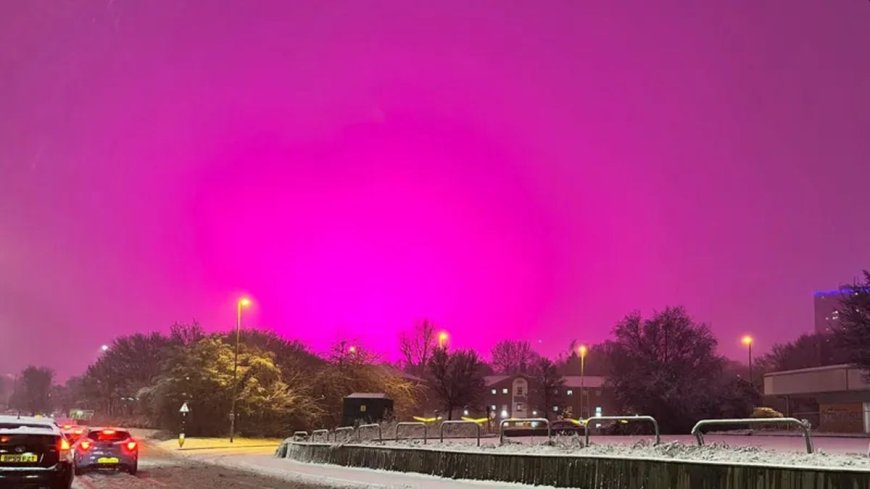 Salju Langka dan Langit Merah Muda: Fenomena Alam Memukau Selimuti Birmingham