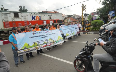 Hendra Wahyono Turun Langsung, KAI Daop 2 Bandung Bangun Kesadaran Keselamatan Jelang Lebaran 2026