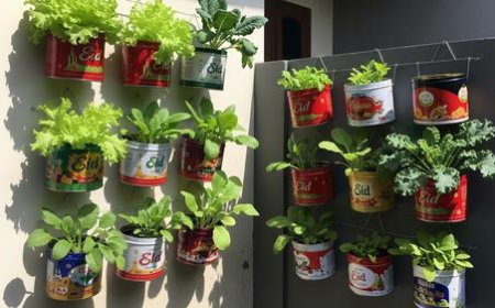 Ide Kebun Sayur Minimalis dari Kaleng Bekas Kue Lebaran, Kreatif, Hemat, dan Bikin Rumah Makin Hijau!