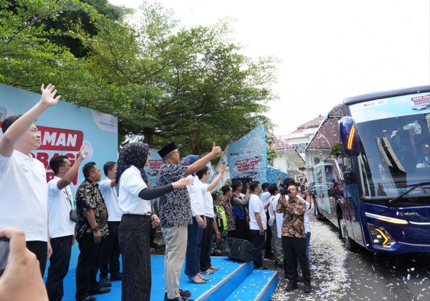 505 Pemudik Diberangkatkan Gratis! Program Mudik Aman Bio Farma 2026 Antar Warga Bandung Pulang Kampung dengan 11 Bus