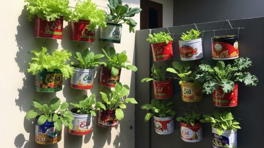 Ide Kebun Sayur Minimalis dari Kaleng Bekas Kue Lebaran, Kreatif, Hemat, dan Bikin Rumah Makin Hijau!