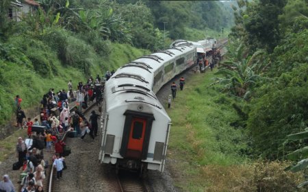 KAI Gerak Cepat! 10 Bus Disiapkan Usai Anjloknya KA Bangunkarta di Bumiayu