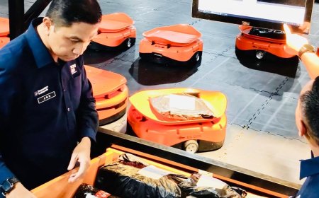 Era Otomasi Pos Indonesia! Mesin Sortir Robotik di Yogyakarta Tembus 3.000 Paket per Jam