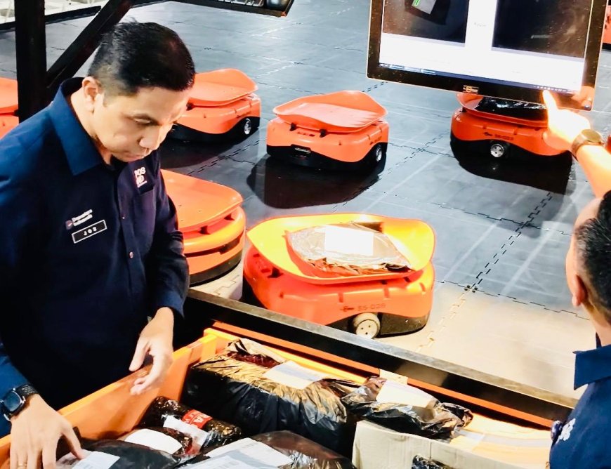 Era Otomasi Pos Indonesia! Mesin Sortir Robotik di Yogyakarta Tembus 3.000 Paket per Jam