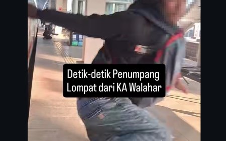Viral Penumpang Lompat dari KA Walahar Sebelum Berhenti