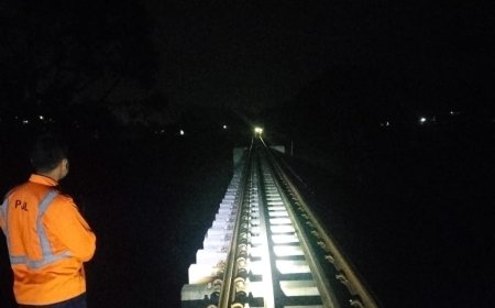 KA Siliwangi 345 Sempat Terhenti di Cianjur Akibat Gempa