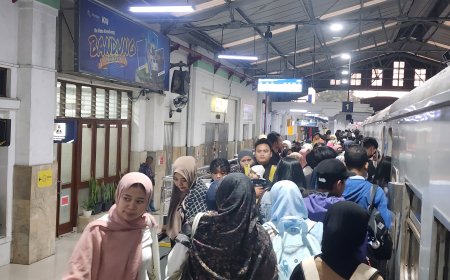 Libur Tahun Baru Islam 1448 H, Okupansi Daop 2 Bandung Tembus 122 Persen