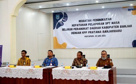 KPP Pratama Banjarbaru Perkuat Kepatuhan Pajak SKPD Kabupaten Banjar