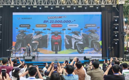 VinFast Resmikan 20 Dealer Motor Listrik, Hadirkan Teknologi Battery Swapping di Indonesia