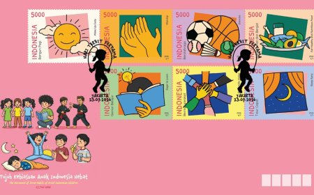 Pos Indonesia Terbitkan Tujuh Perangko Hari Anak Nasional