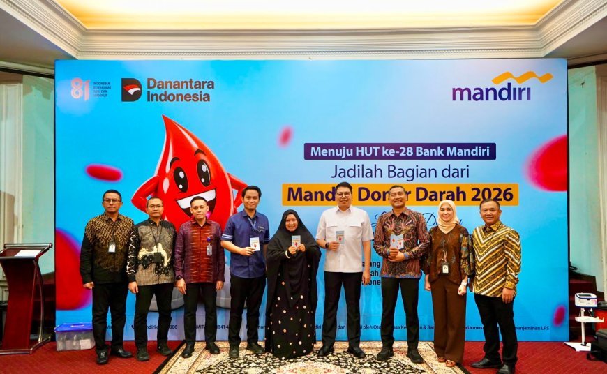 Bank Mandiri Rangkul 3.360 Pendonor Darah Sambut HUT RI ke-81