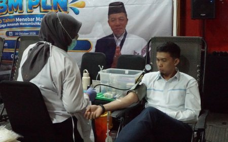 Milad ke-20 YBM PLN, UIP JBT Gelar Donor Darah dan Tausyiah
