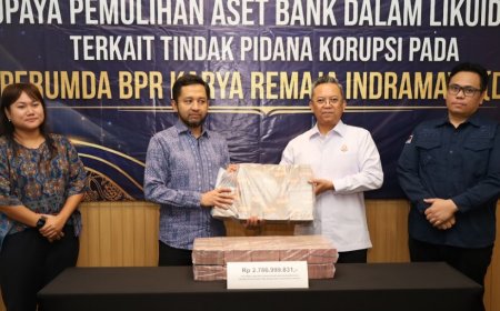 Kejari Indramayu Serahkan Rp2,78 Miliar Hasil Lelang Kasus Korupsi BPR KRI ke LPS