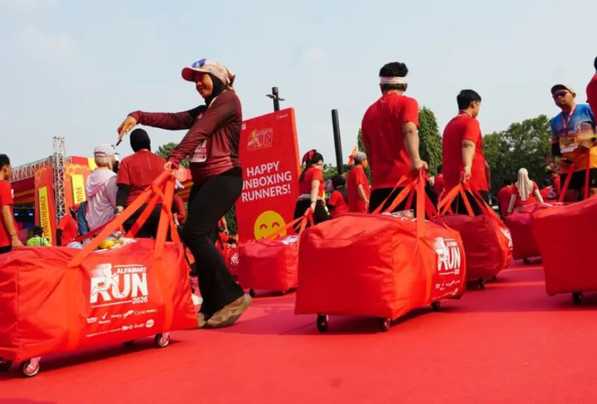 Jersey Alfamart Run 2026 Terbuat dari 12 Botol Plastik Daur Ulang