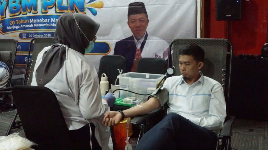 Milad ke-20 YBM PLN, UIP JBT Gelar Donor Darah dan Tausyiah
