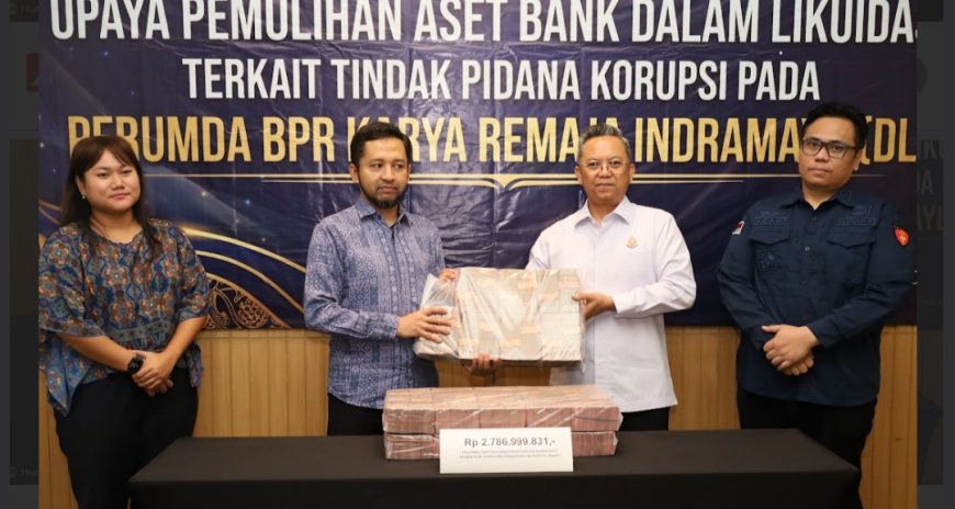Kejari Indramayu Serahkan Rp2,78 Miliar Hasil Lelang Kasus Korupsi BPR KRI ke LPS